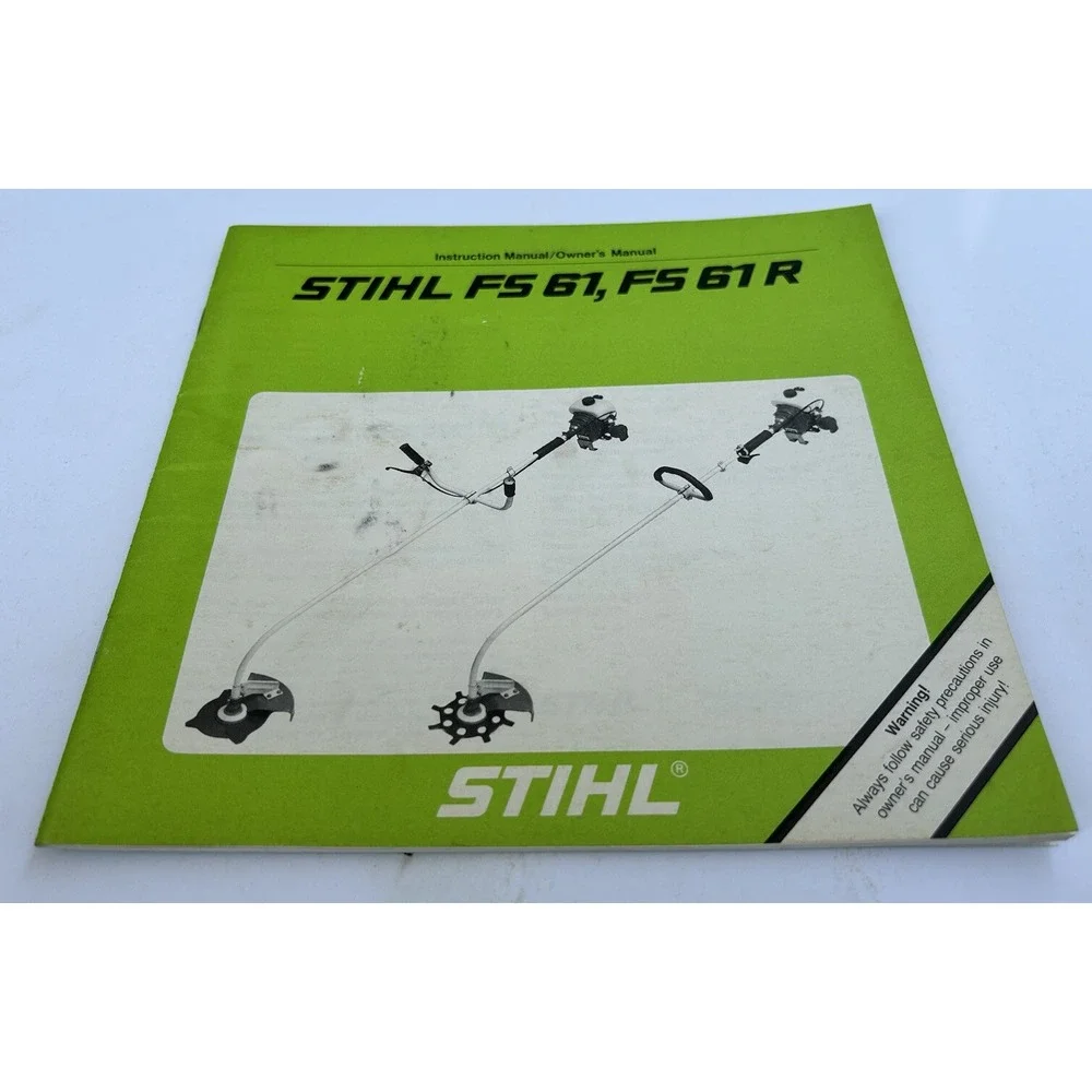Stihl FS 61, FS 61 R‎ Brushcutter WeedWhacker Instruction Owner Operator Manual